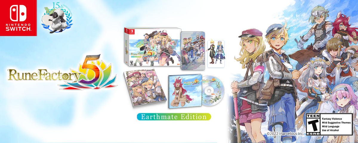 Rune Factory 5 newest Earthmate Edition for Nintendo Switch